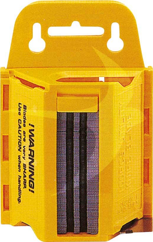 Pack of 100 Standard Knife Blades Supplied in a Blade Dispenser