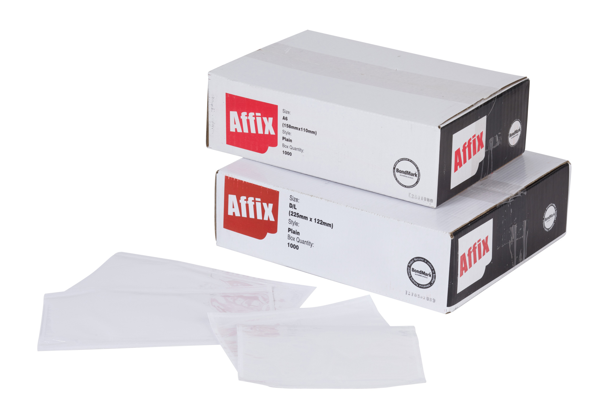 AFFIX 162 x 120mm A6 Plain Document Wallets