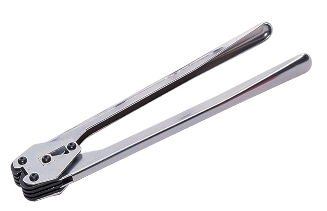 12mm Polyester Strapping Sealer with Offset Jaws for Serrated Seals