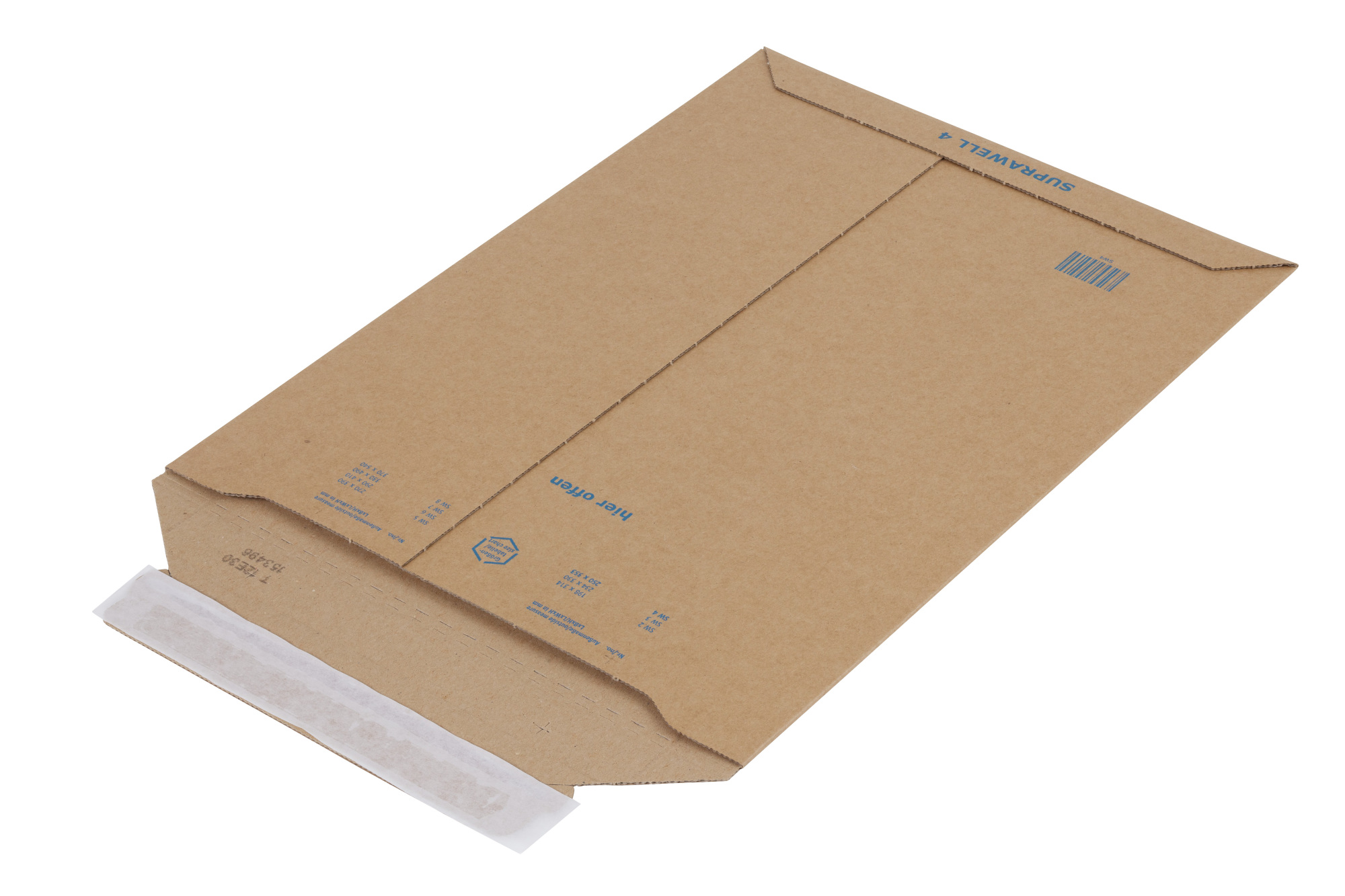 Suprawell Corrugated Envelopes 234 x 334mm (100/Box)