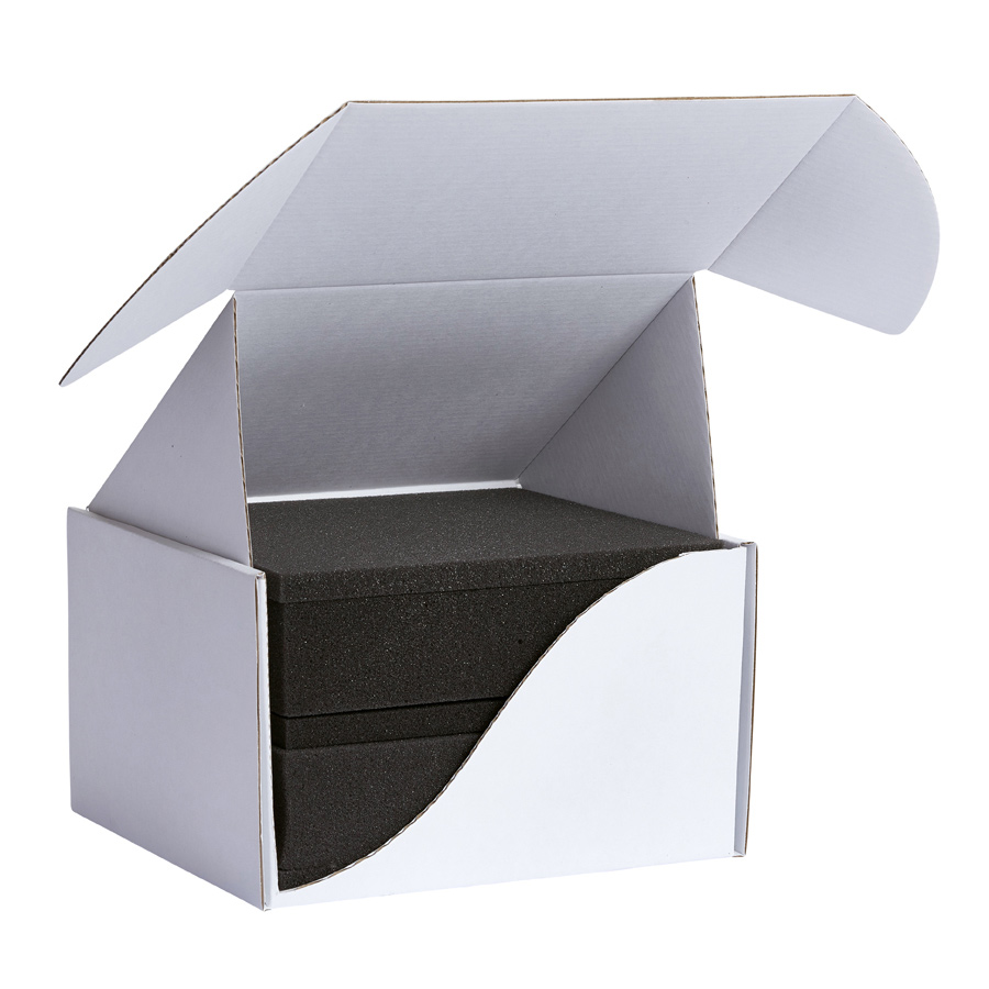 Double Layer 4 Compartment Foam and Box Set - 174 x 152 x 110mm (Unassembled)