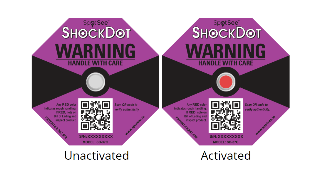 PURPLE 37G ShockDot Label