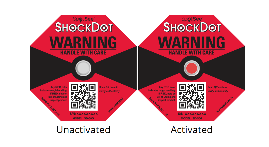 RED 50G ShockDot Label