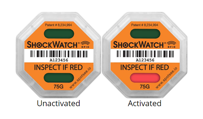 ORANGE 75G ShockWatch RFID