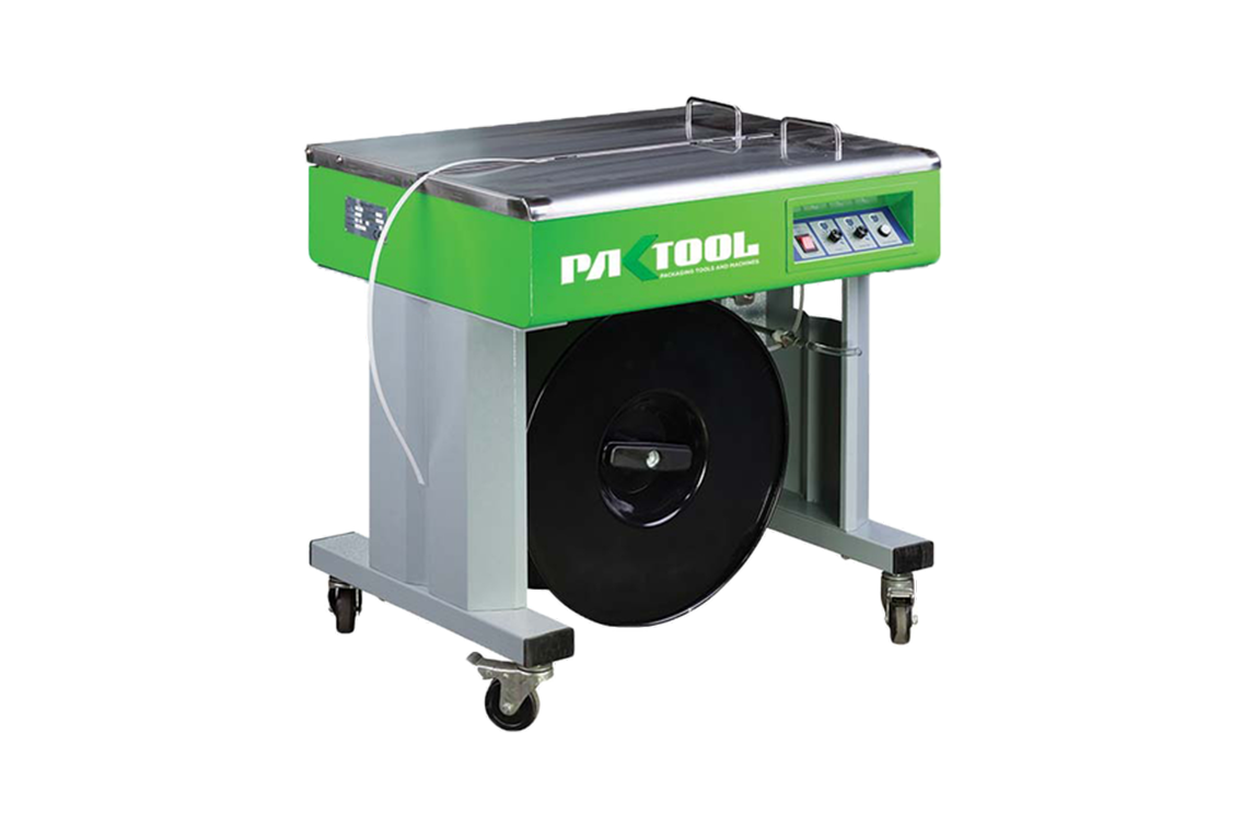 Semi-automatic strapping machine